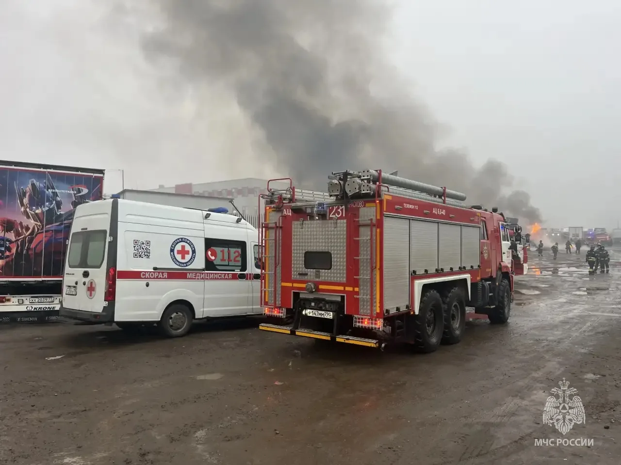 В Люберцах ликвидирован крупный пожар