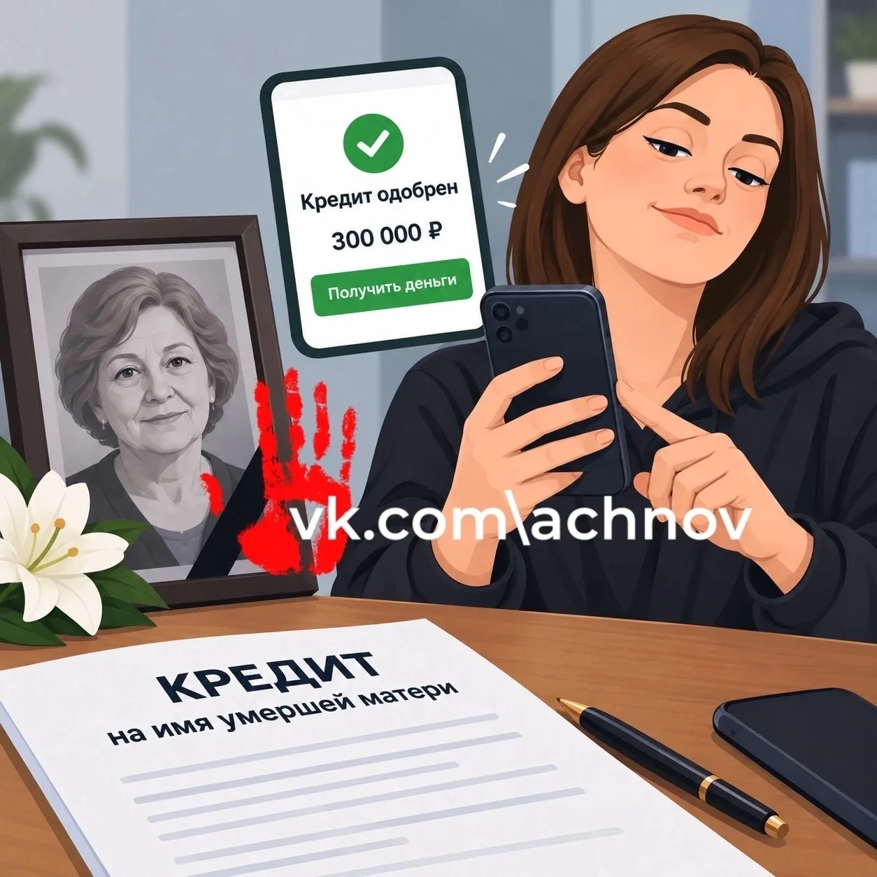 🤯Оформила кредит на умершую мать — а платить не собирается.