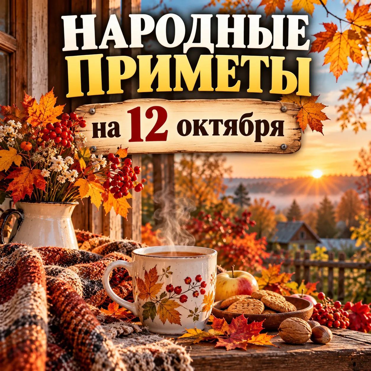 🍂 Народные приметы на 12 октября