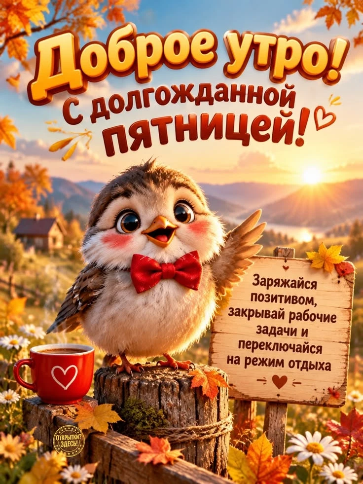 🌞🎉 Чудесного утра! Везения и хорошего настроения!100