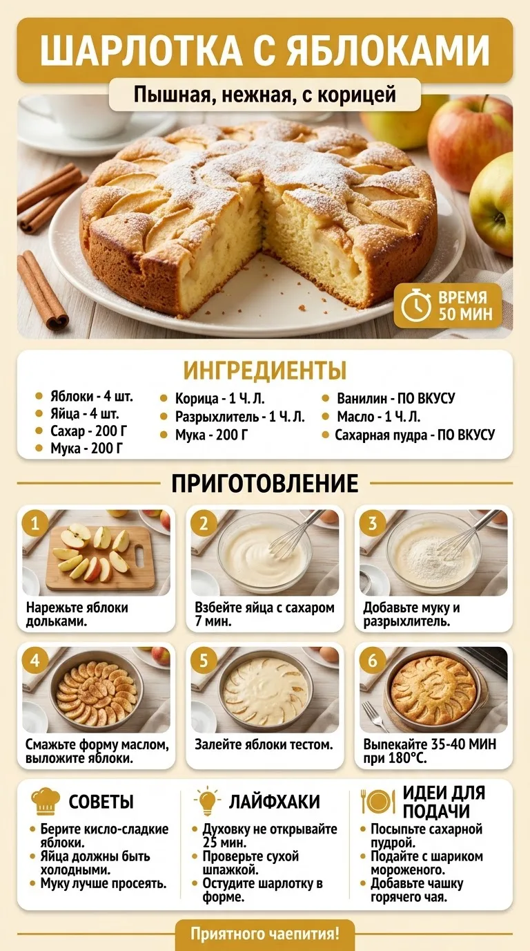 Любите шарлотку? 🍎