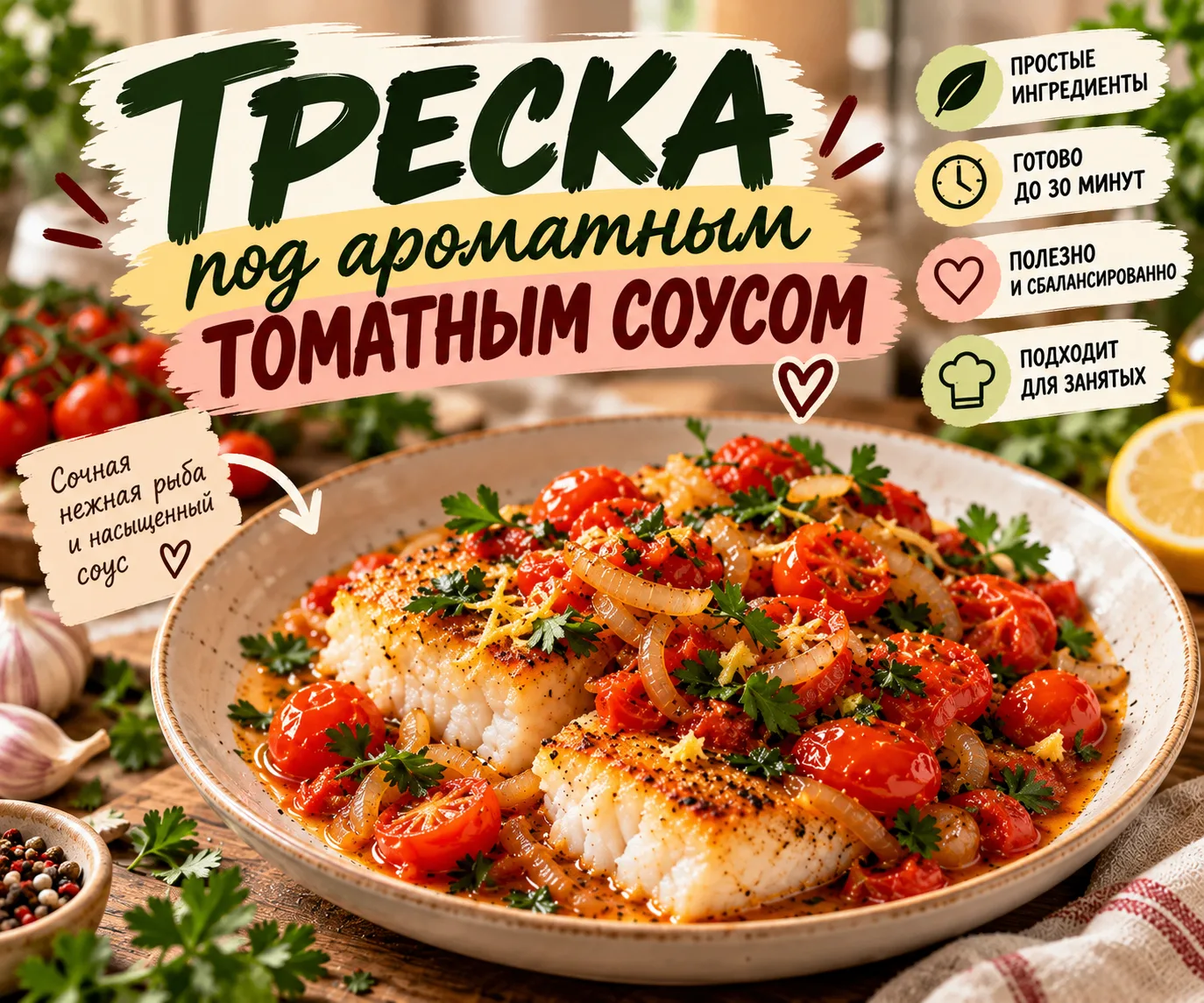🐟 ТРЕСКА, КОТОРАЯ НЕ ПРЕВРАТИТСЯ В СУХУЮ ПОДОШВУ! 😅