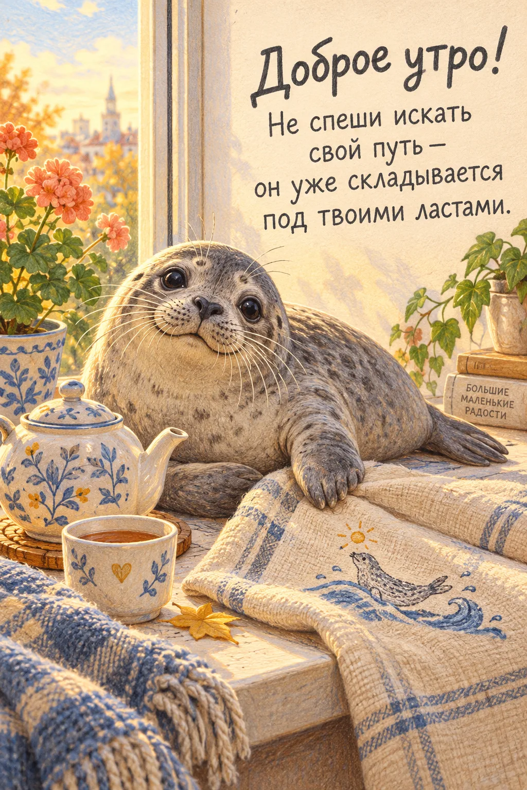 Привет, дружище. Сегодня воскресным утром я устроился на подоконнике, прижавшись боком ...