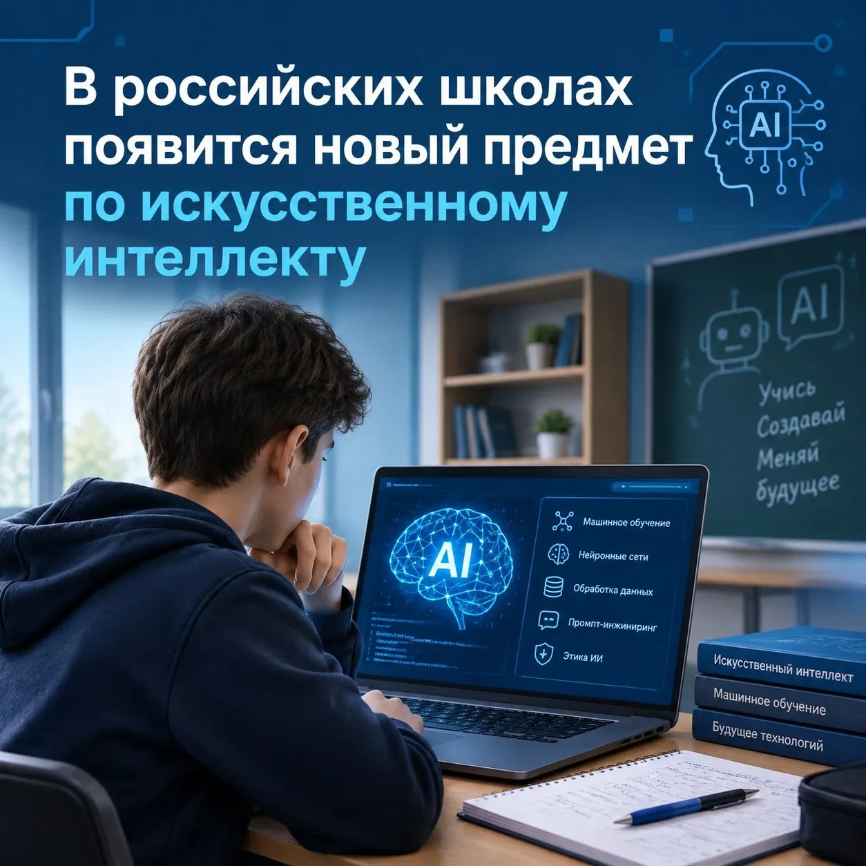 🤖 Курс по ИИ появится в школьной программе