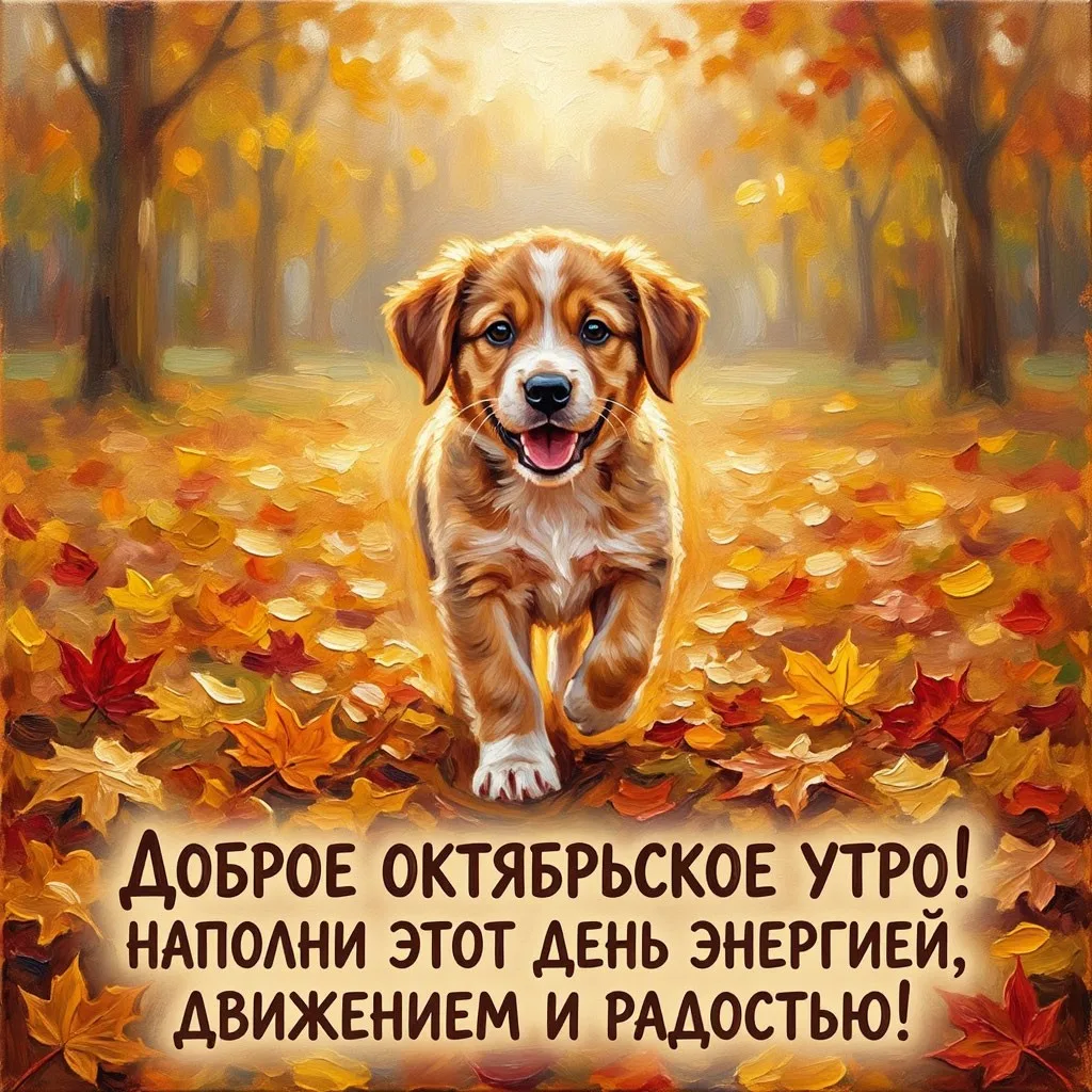 Позвольте себе сегодня двигаться в своем комфортном темпе и просто наслаждаться осенью.