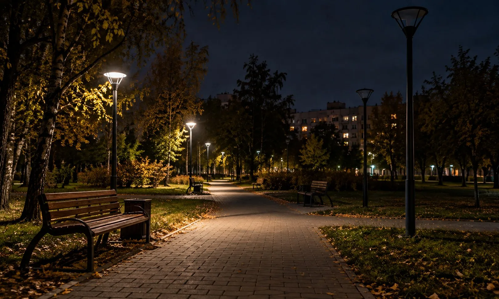 💡 В Омске пожаловались на темноту в сквере «Городская поляна»