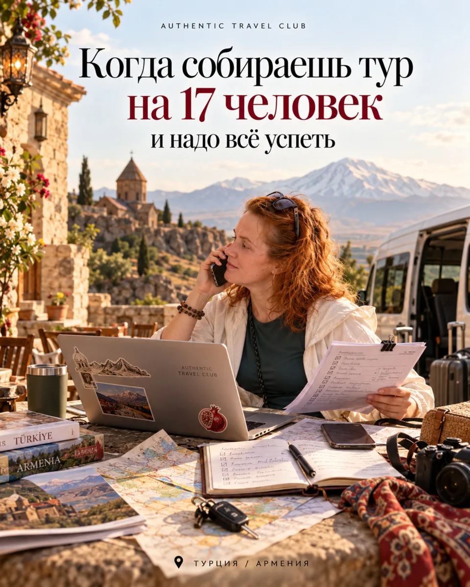 Что происходит за день до старта тура на 17 человек 😅