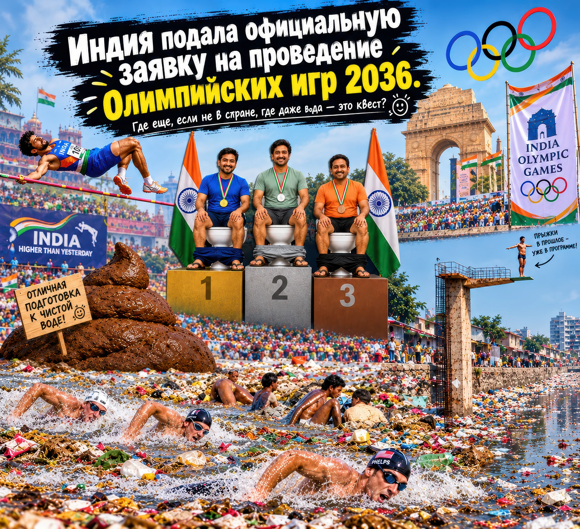 🇮🇳Индия подала официальную заявку на проведение Олимпийских игр 2036🤭