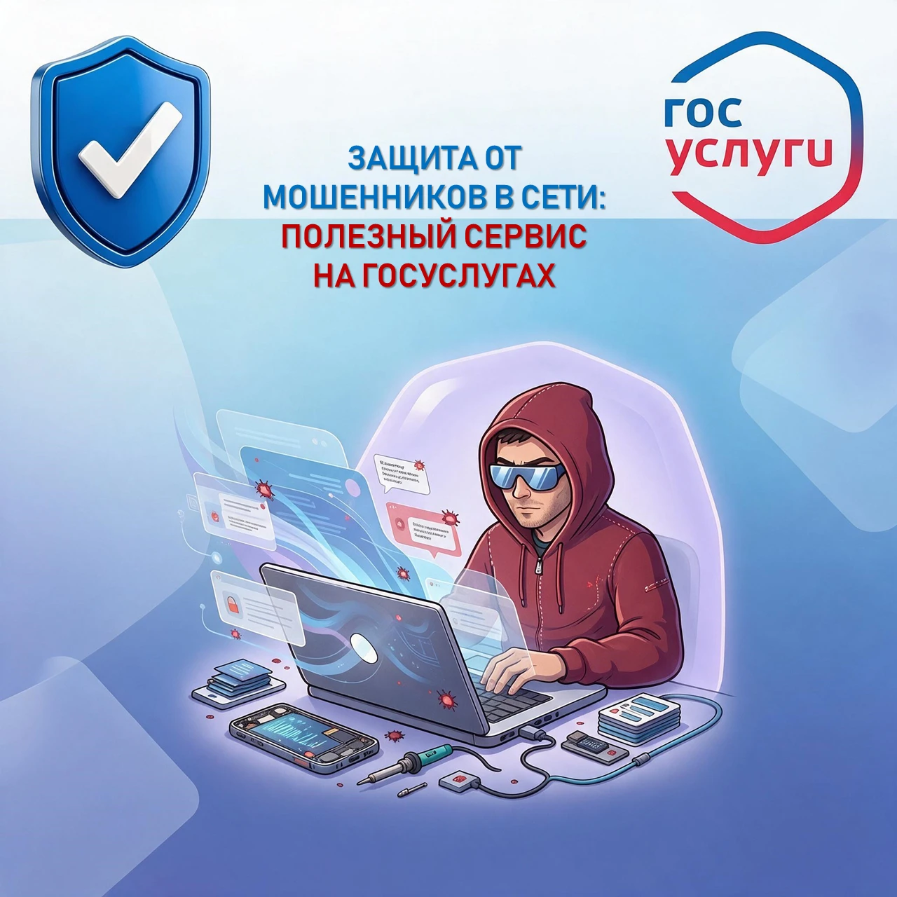 🔐 Защита от мошенников в сети: полезный сервис на госуслугах
