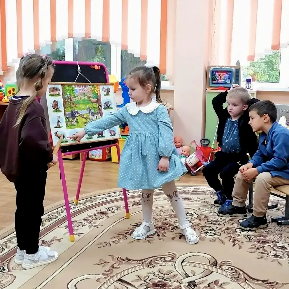 На этой неделе в группе «Капитошка» прошло познавательное занятие о лесных животных сре...