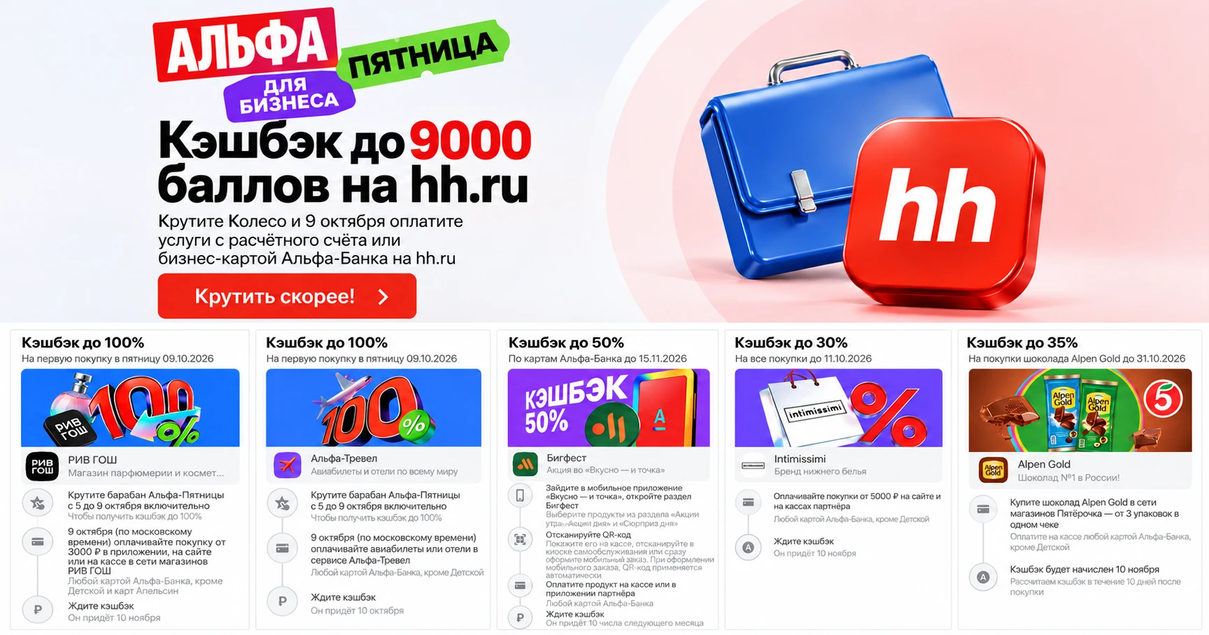 🟥 Альфа-Банк: все акции недели