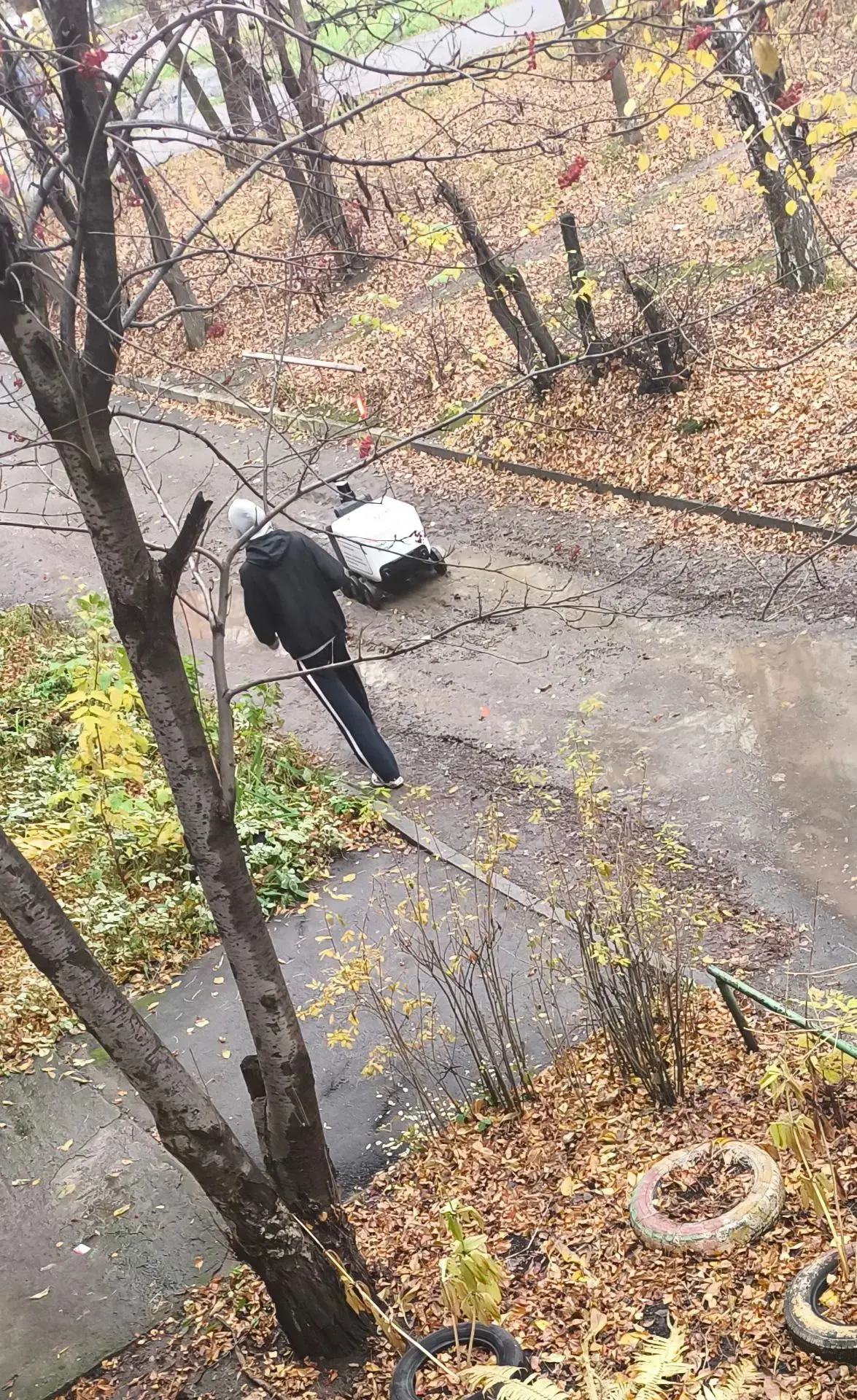Яндекс-робот гуляет по дворам Вторчермета. На Патриса Лумумбы подписчик под впечатлением