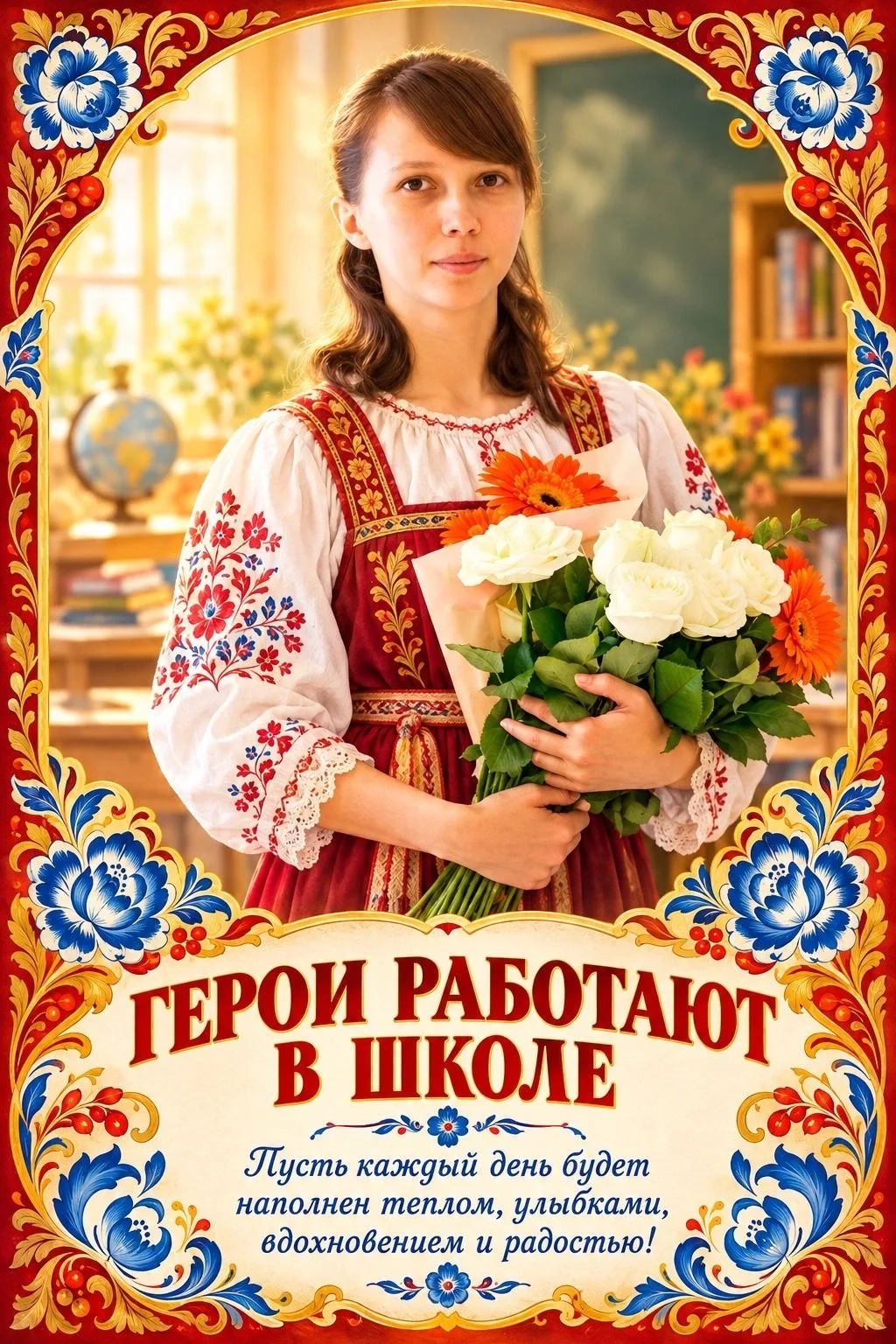 💯ГЕРОИ РАБОТАЮТ В ШКОЛЕ!