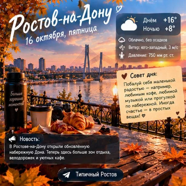 🔅 Доброе утро, Ростов-на-Дону!