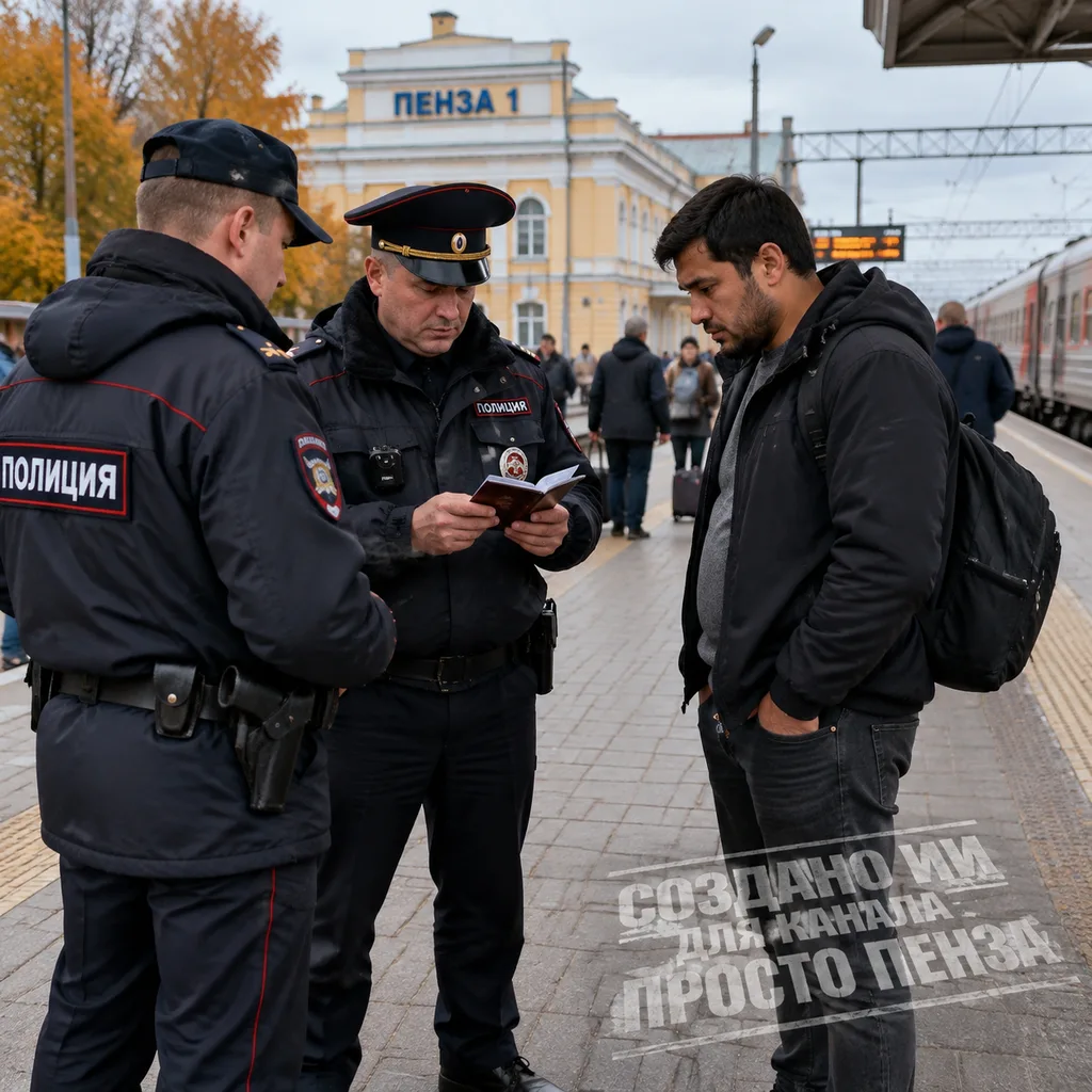 На вокзале Пенза‑1 задержали 36‑летнего туриста из ближнего зарубежья — он находился в ...