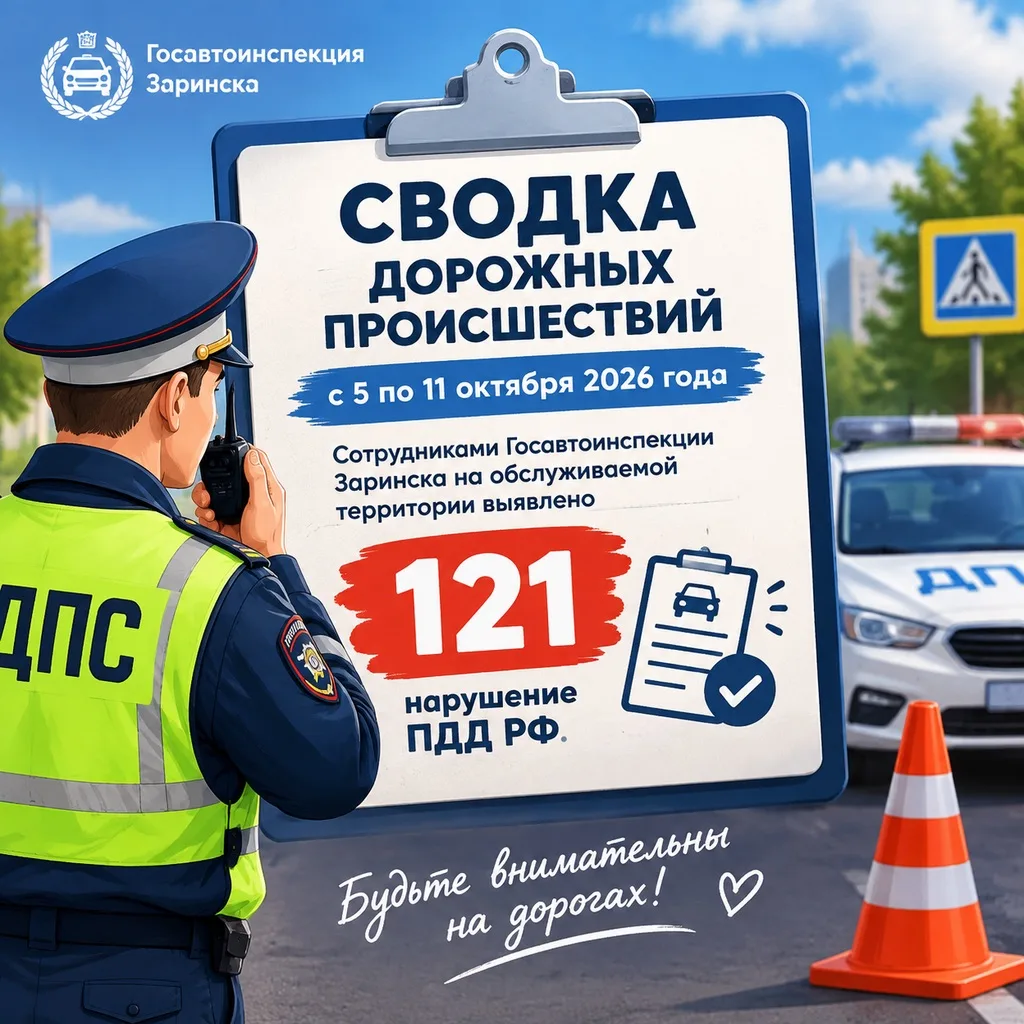 Сводка дорожных происшествий с 5 по 11 октября 2026 года
