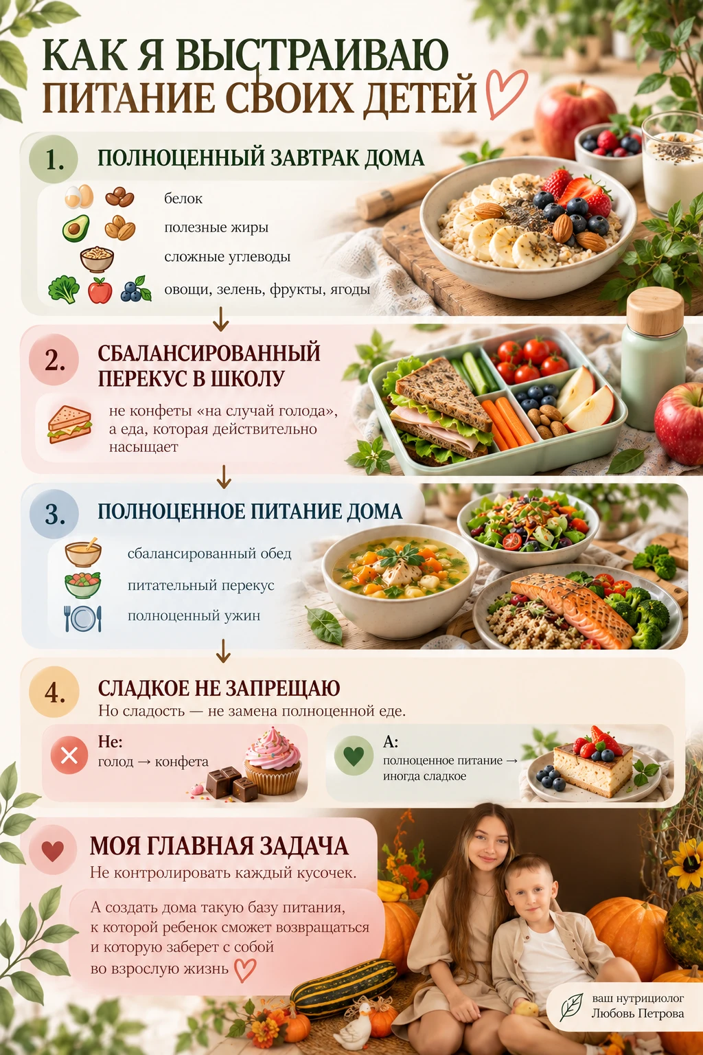 Что делаю я, чтобы питание моих детей было сбалансированным ❤️