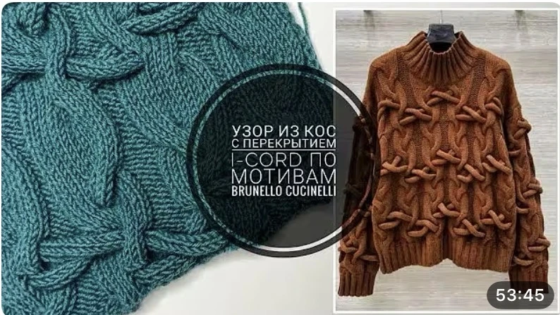 🧶 Дорогие мои рукодельницы, просто потрясающий узор от Brunello Cucinelli!