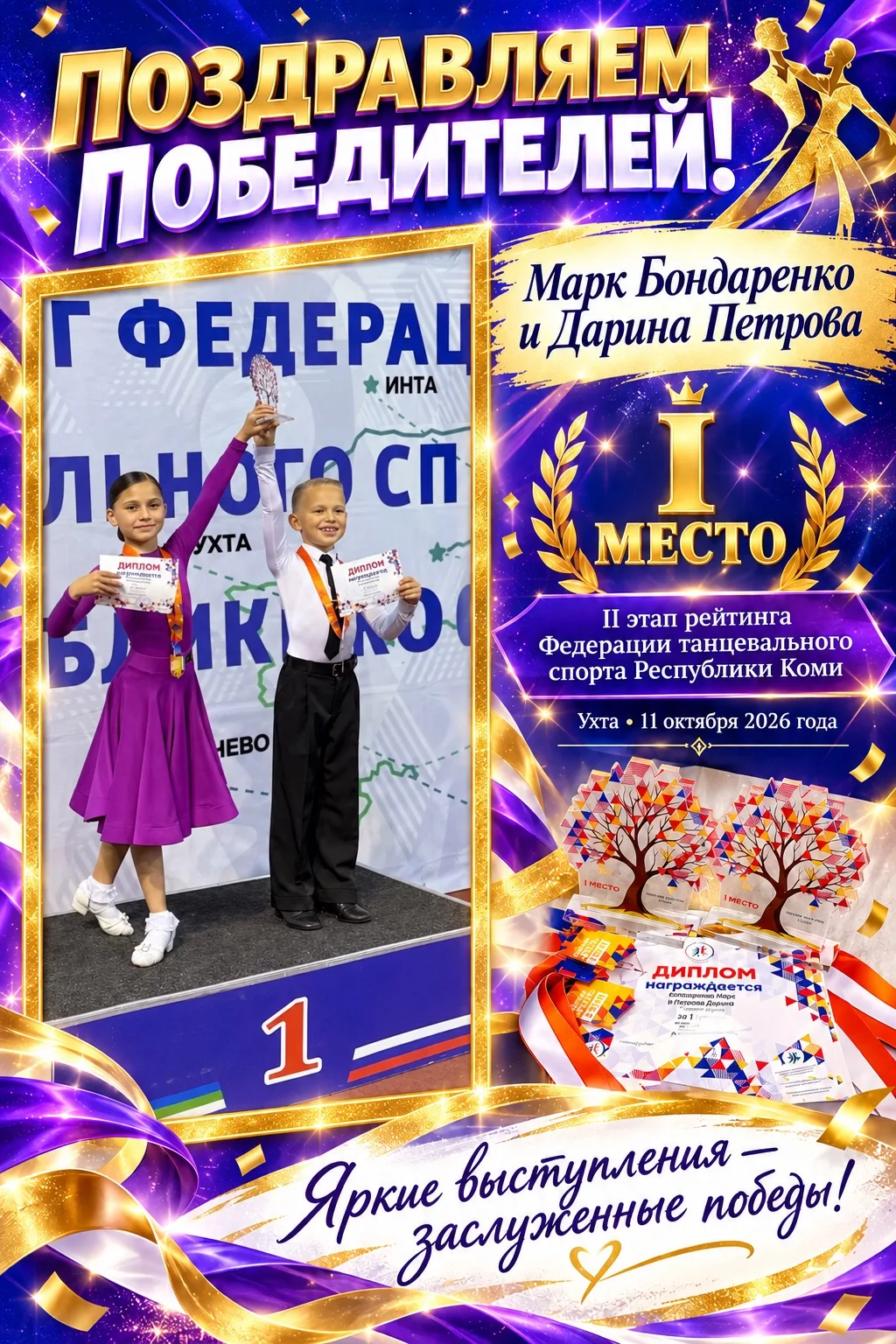 🏆✨ ПЯТЬ ПЕРВЫХ МЕСТ — БЛЕСТЯЩИЙ РЕЗУЛЬТАТ!