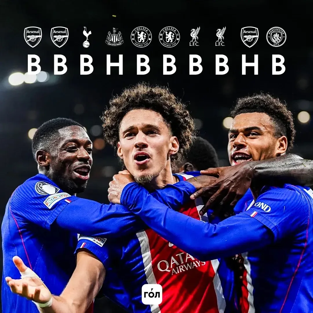 10 матчей без поражений от английских клубов в ЛЧ подряд  🔵🔥