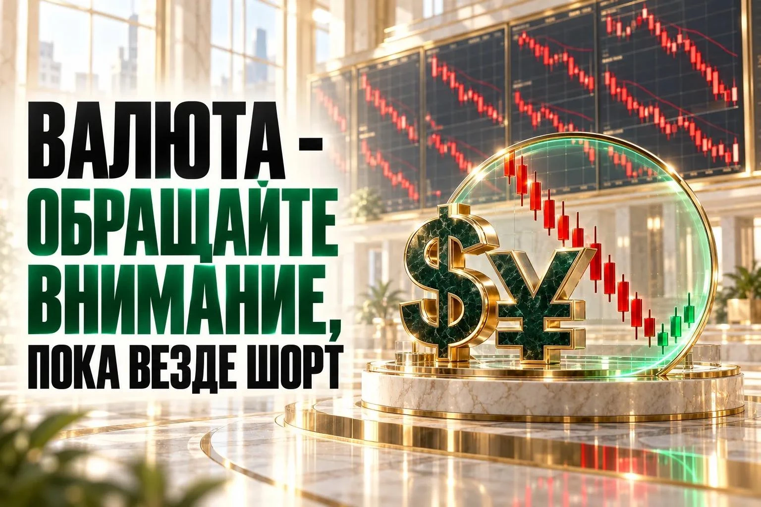 💵 Валюта - обращайте внимание, пока везде шорт
