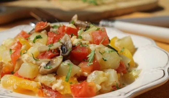 🍲 Овощная запеканка с сыром в пароварке