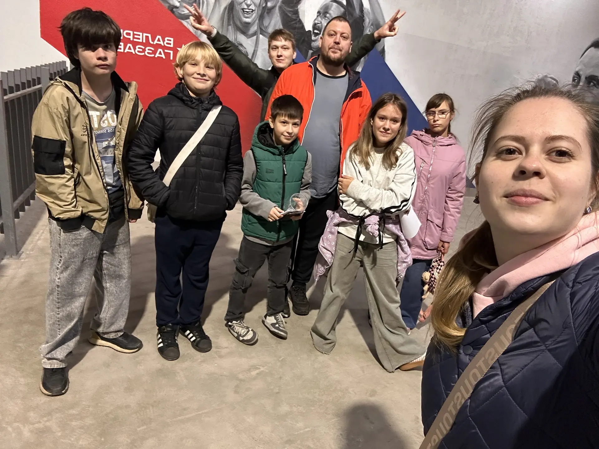 Наша школа на большой трибуне! ⚽️