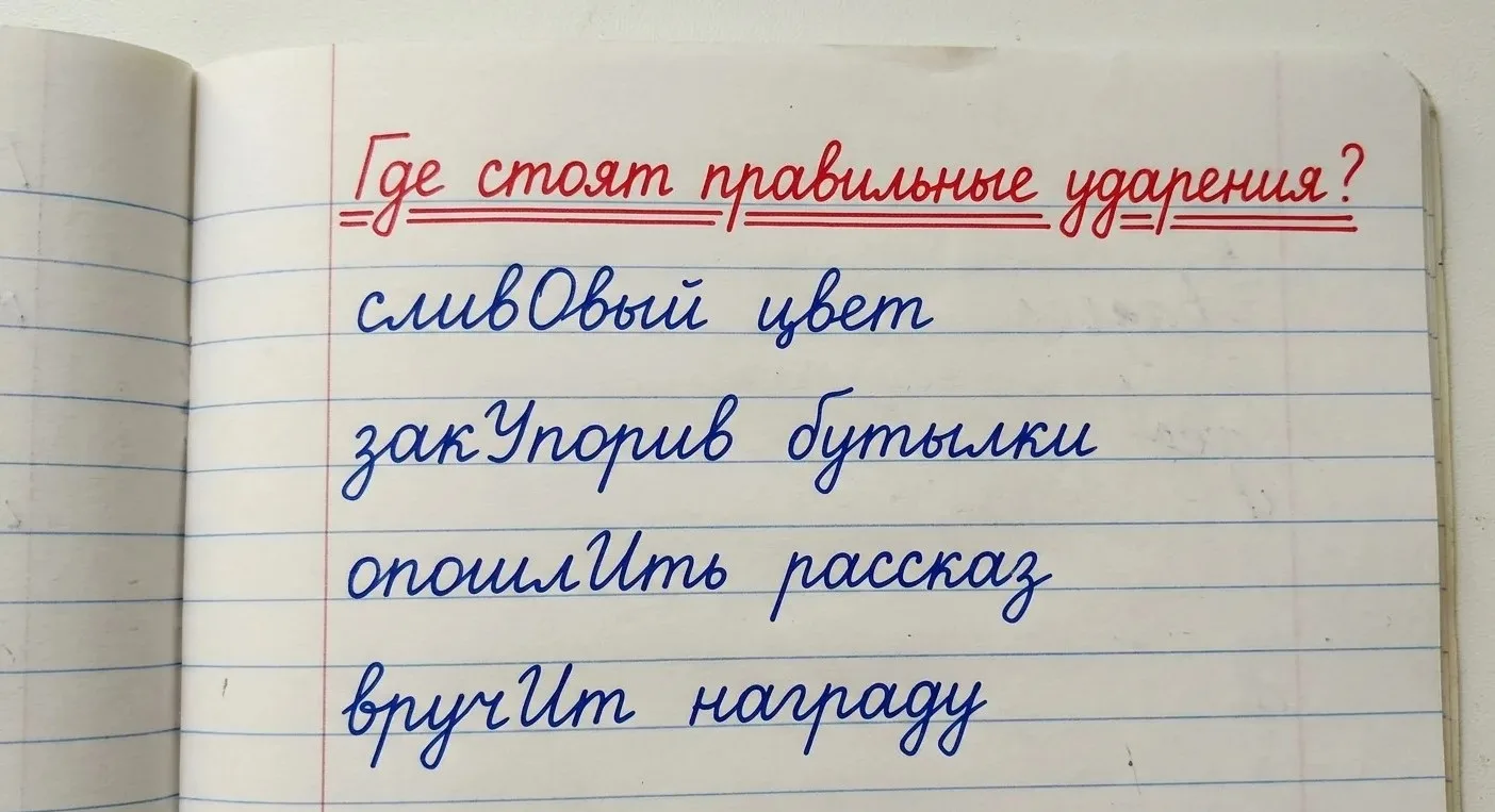Тест на грамотность: Где стоят правильные ударения?