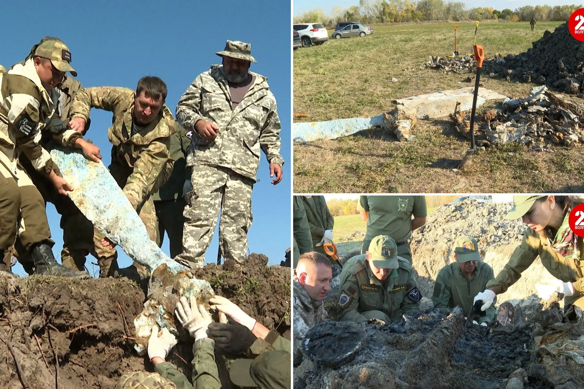 Под Волгоградом нашли останки самолёта времен ВОВ ✈️