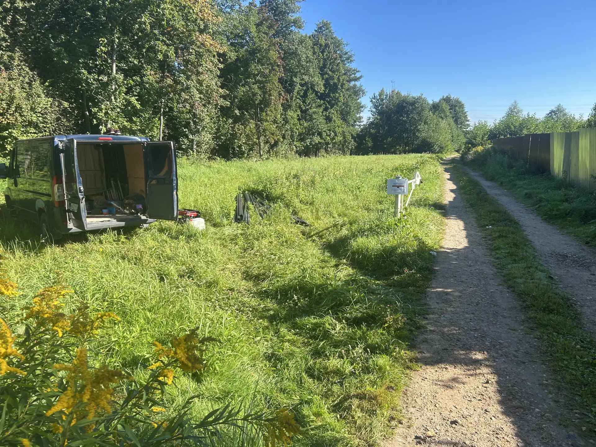 Забор из проф листа в рамке под ключ. Всего 110 м за 5 дней