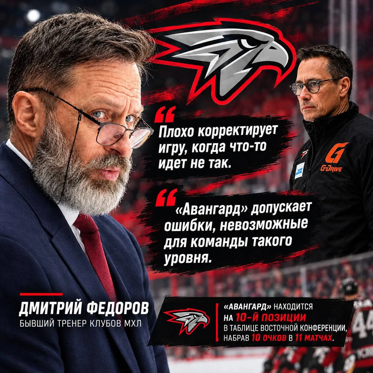 Бывший тренер клубов МХЛ Дмитрий Федоров поделился мнением о работе главного тренера «А...