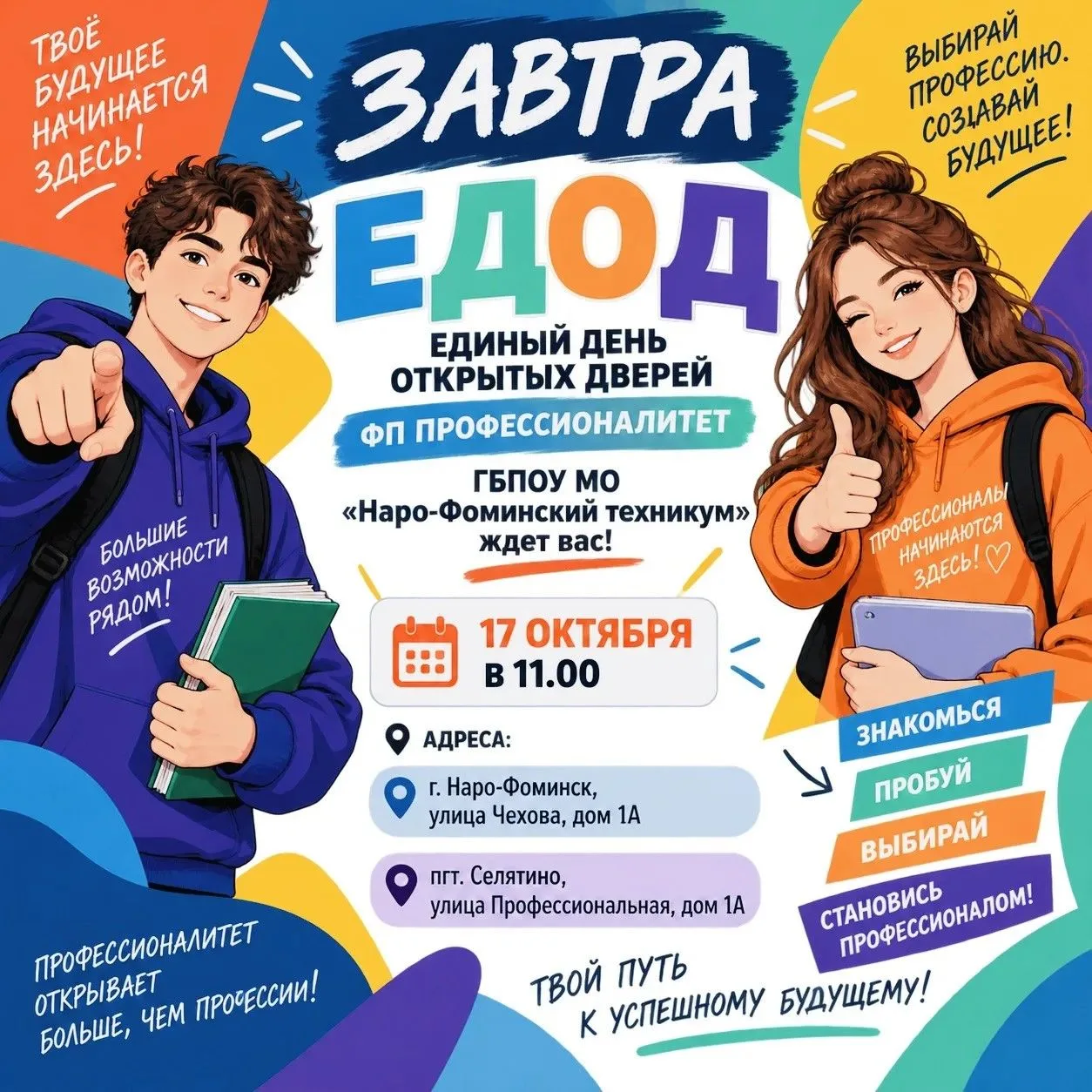 🚀 ЕДИНЫЙ ДЕНЬ ОТКРЫТЫХ ДВЕРЕЙ! 🎓