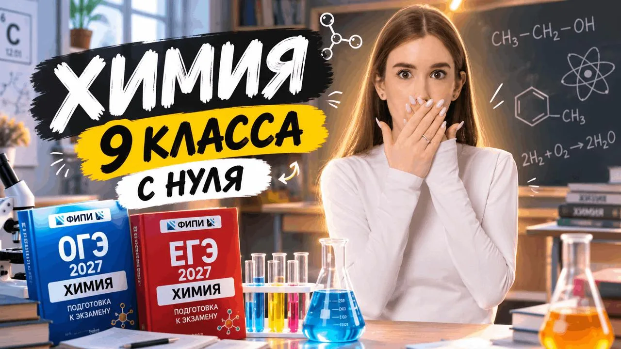 Химия 9 класса с нуля до уровня ЕГЭ по химии