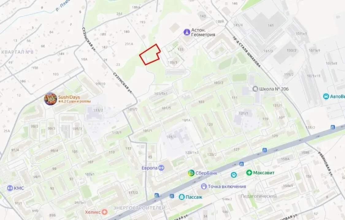 В Октябрьском районе участок на Выборной выставили на торги - ранее там хотели построит...