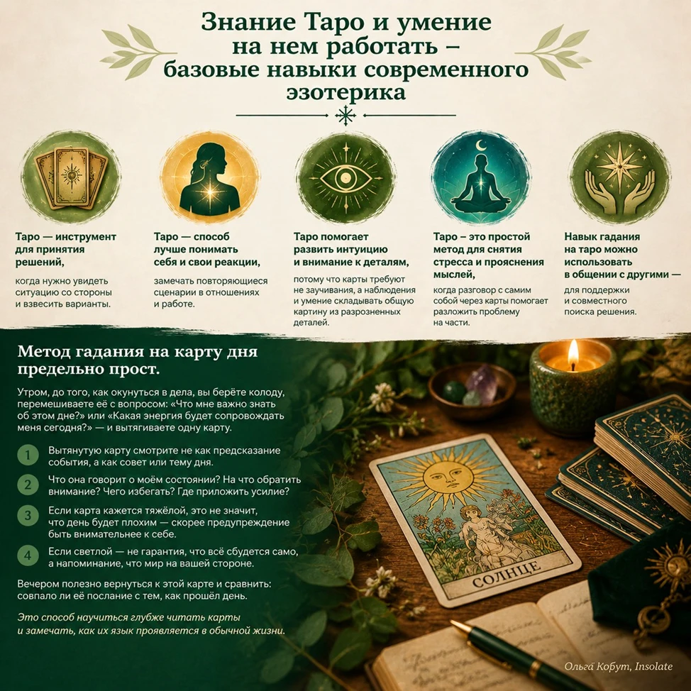 Знание Таро и умение на нем работать – базовые навыки современного эзотерика.
