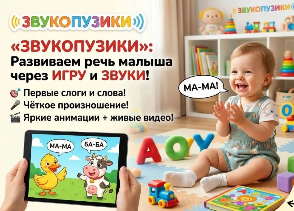 🔥 Развитие речи малыша через игру в канале «Звукопузики🥰»