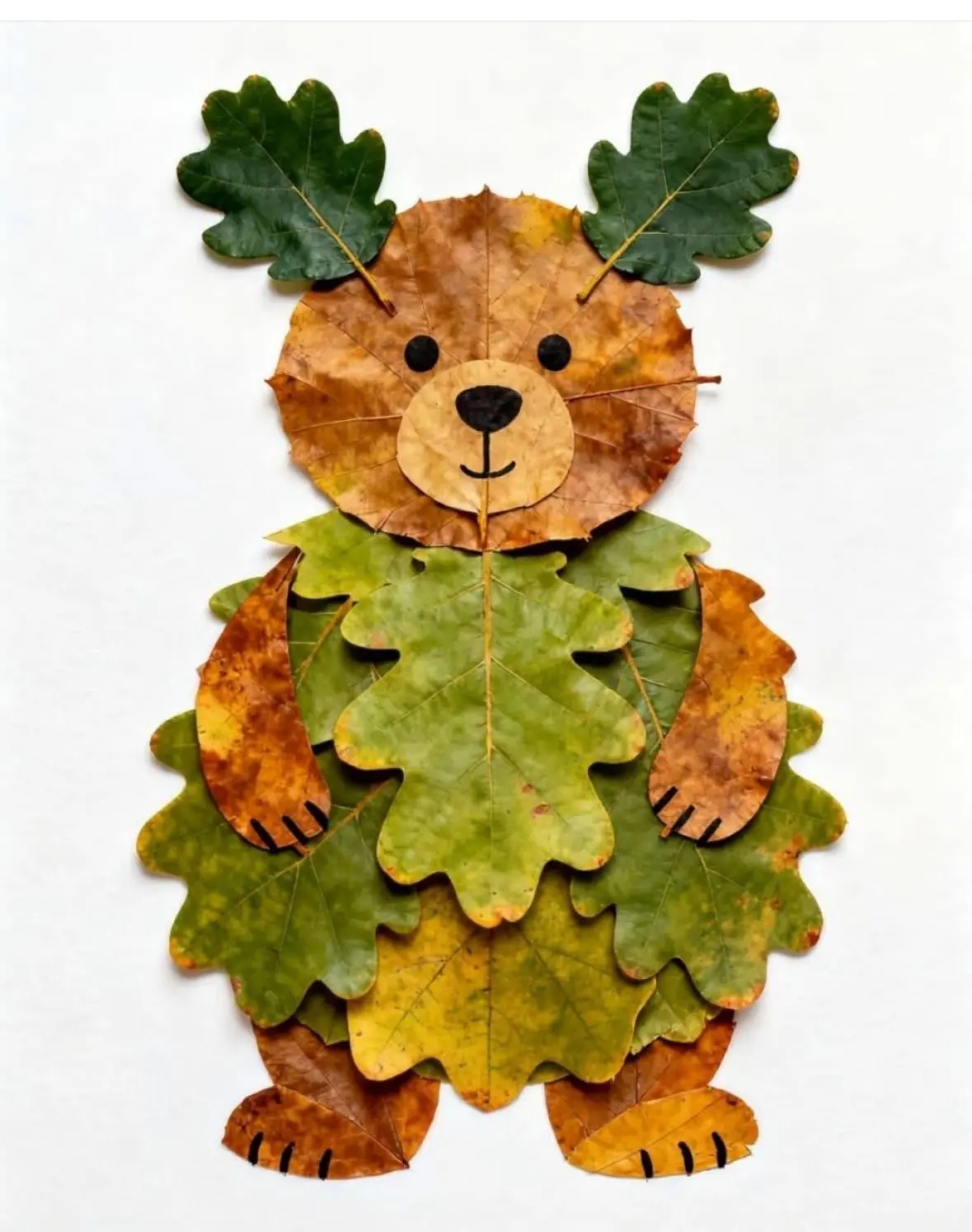 КАРТИНЫ ИЗ ЛИСТЬЕВ🍁