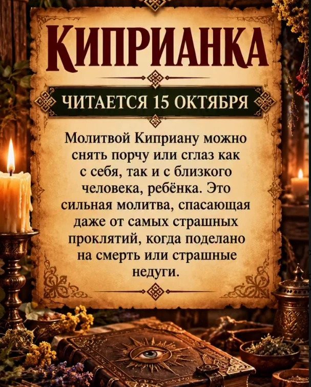 Чтение молитвы на воду   :  🕯 МОЛИТВА СВЯЩЕННОМУЧЕНИКУ КИПРИАНУ ОТ ВСЯКОГО ЗЛА