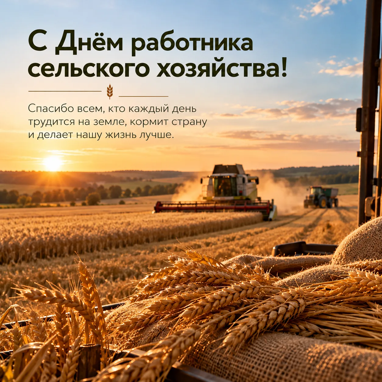 Уважаемые труженики села, работники агропромышленного комплекса, ветераны отрасли!