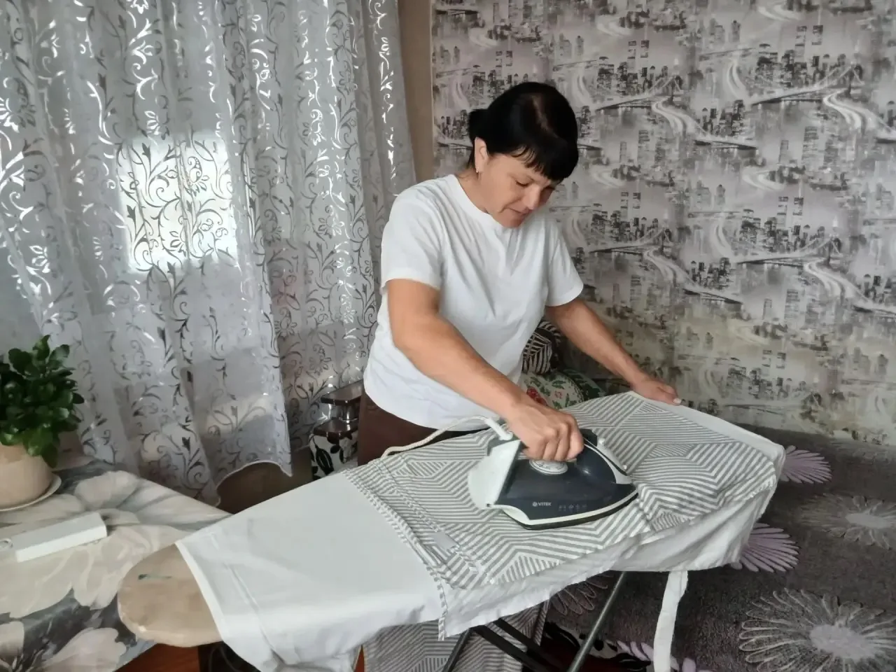 Бытовая помощь пожилым гражданам: глажка белья