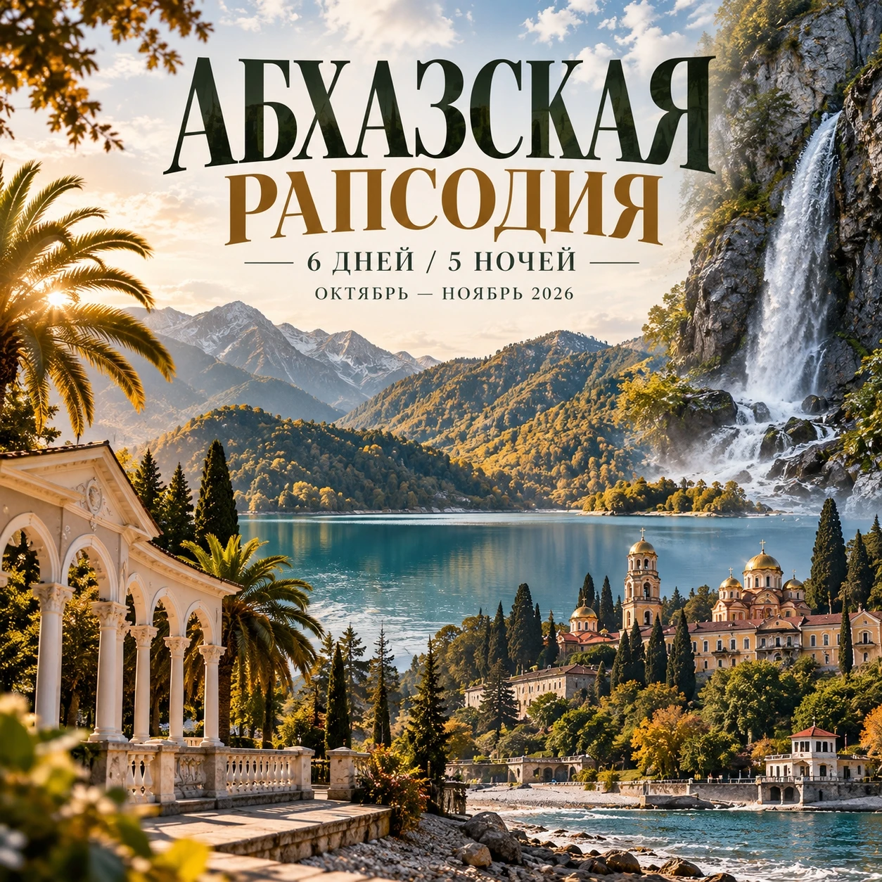 🌿 «АБХАЗСКАЯ РАПСОДИЯ»: 6 ДНЕЙ В АБХАЗИИ
