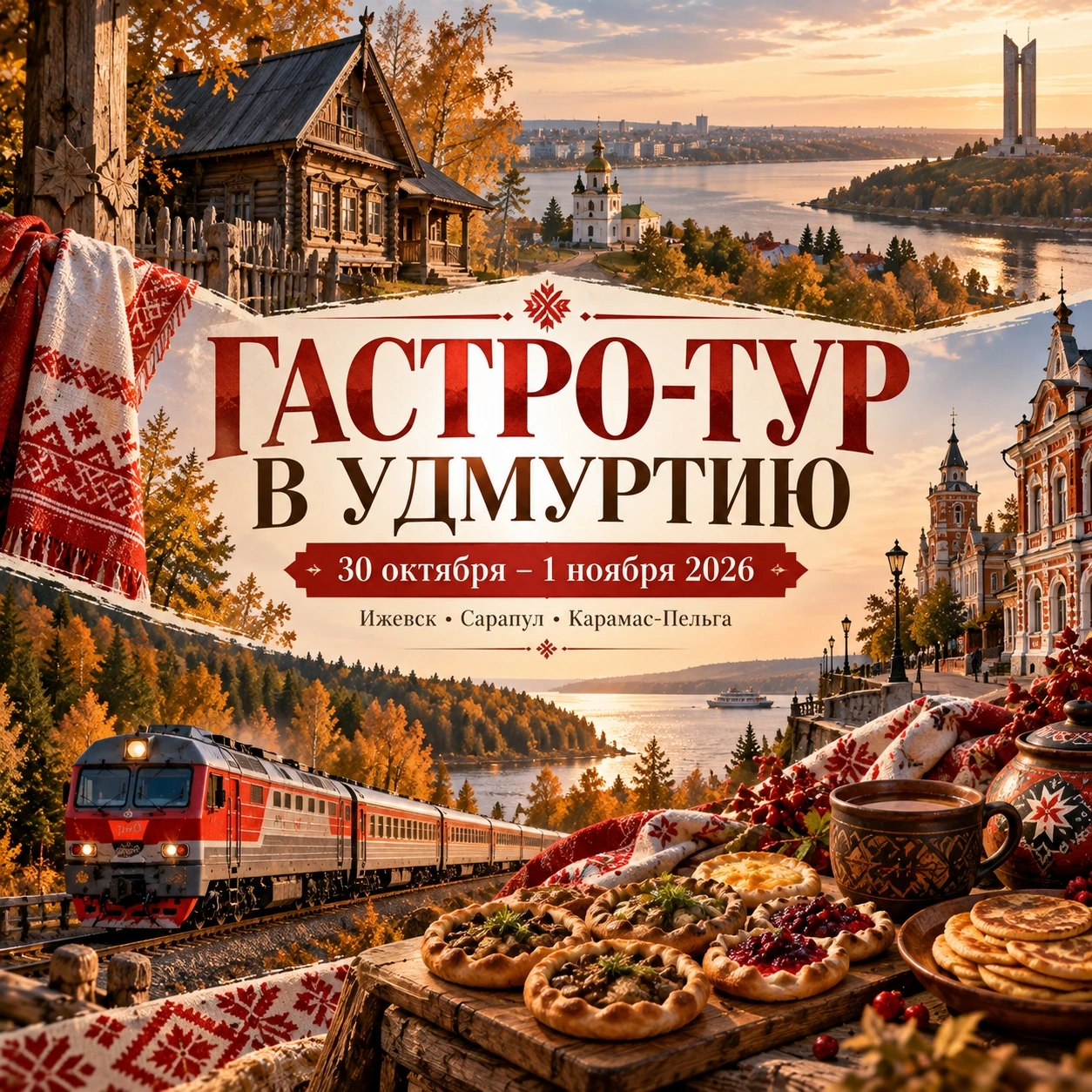 🍽 ТЕМАТИЧЕСКИЙ ПОЕЗД: ГАСТРО-ТУР В УДМУРТИЮ