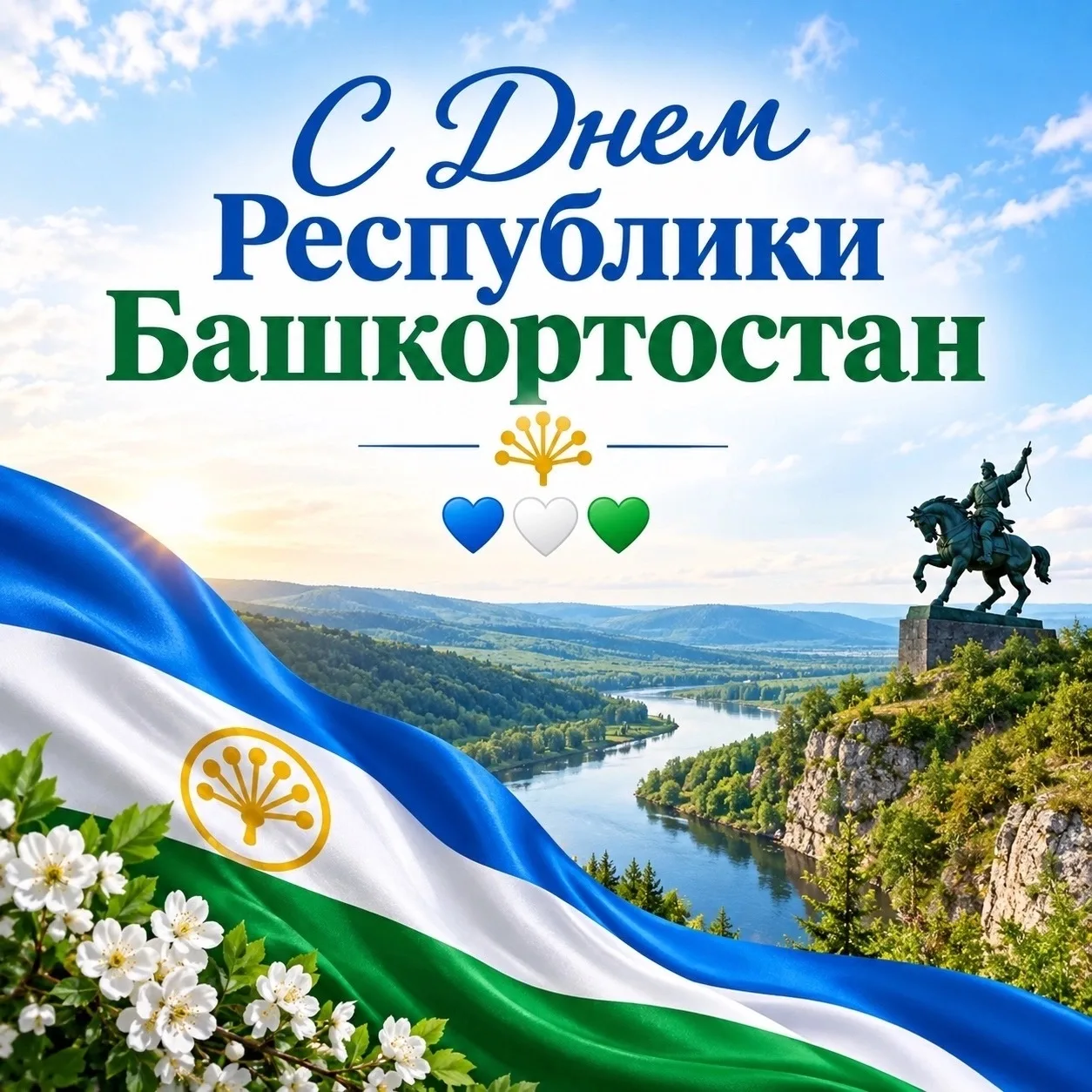 С ДНЁМ РЕСПУБЛИКИ БАШКОРТОСТАН!