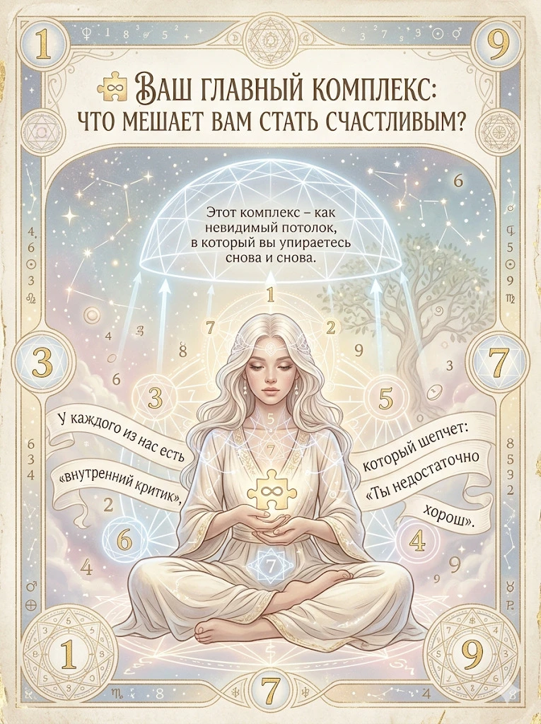 🧩 ВАШ ГЛАВНЫЙ КОМПЛЕКС: ЧТО МЕШАЕТ ВАМ СТАТЬ СЧАСТЛИВЫМ?
