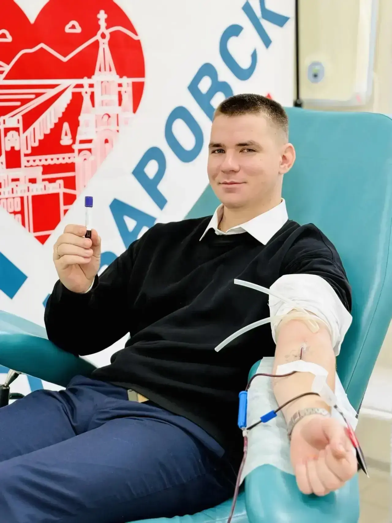 Одна пробирка с кровью для проведения HLA-типирования с вступлением в Федеральный регис...