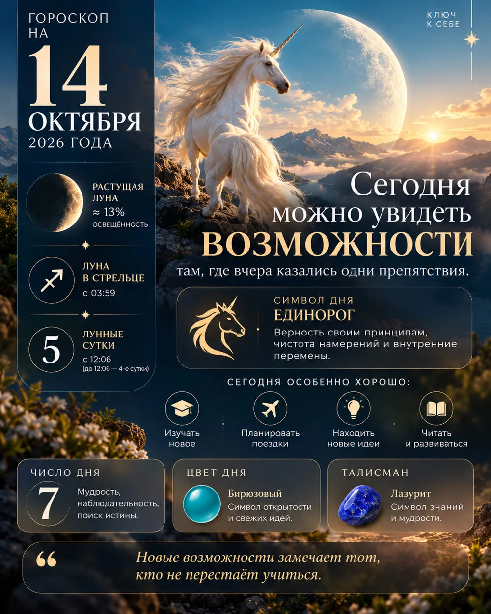 🔮 ГОРОСКОП НА 14 ОКТЯБРЯ 2026 ГОДА