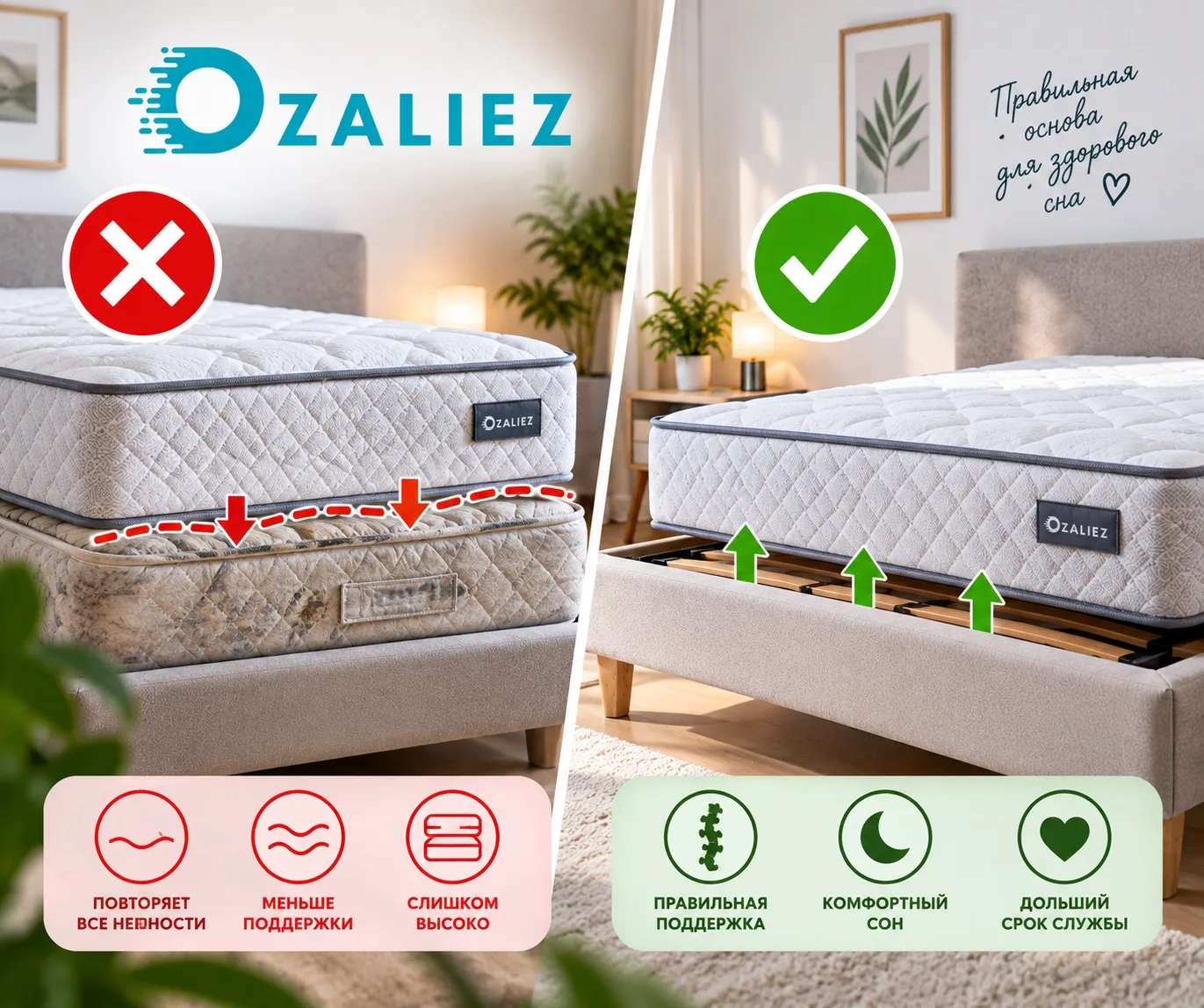 Можно ли положить новый матрас поверх старого? 🛏️
