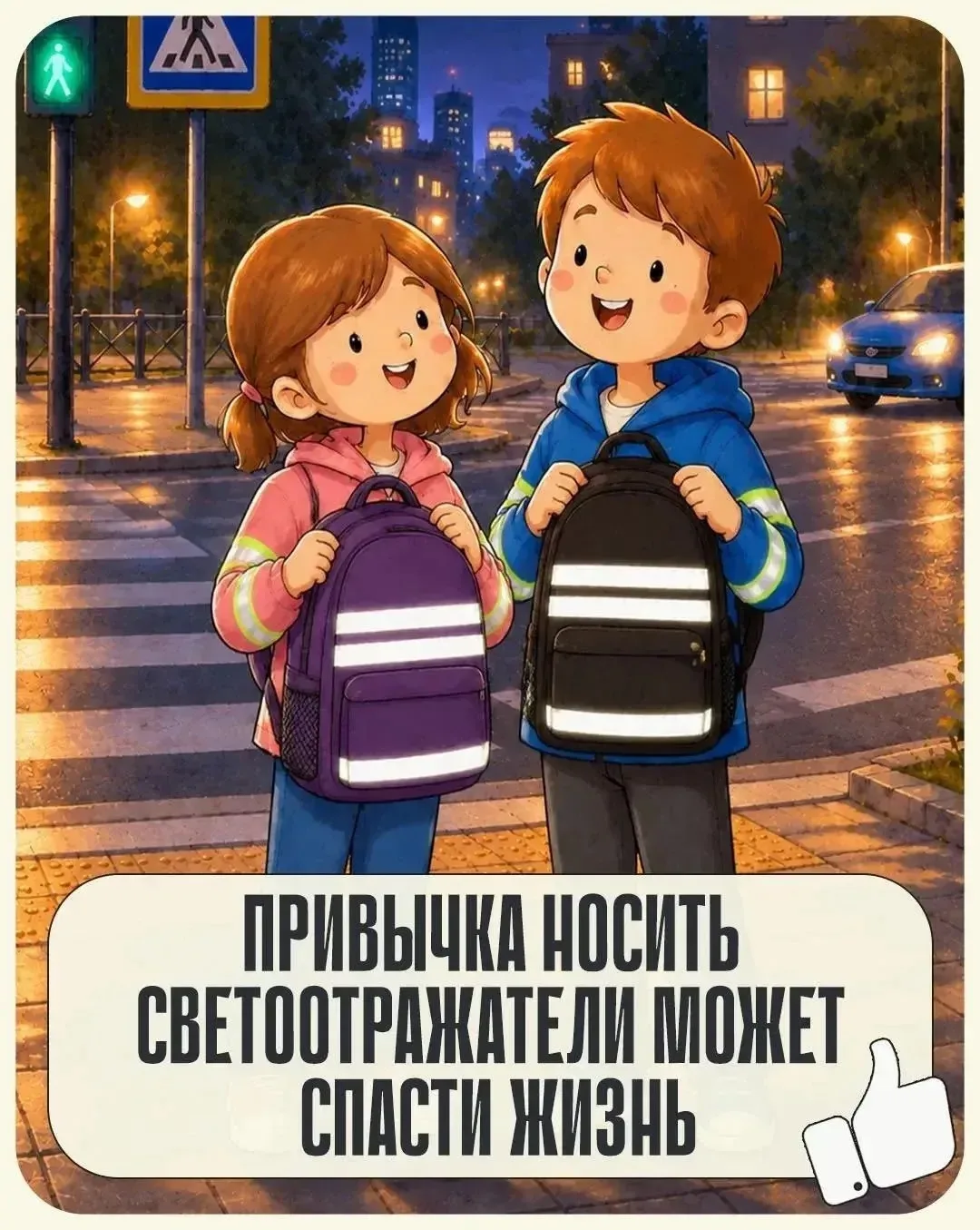 Стань заметней на дороге!