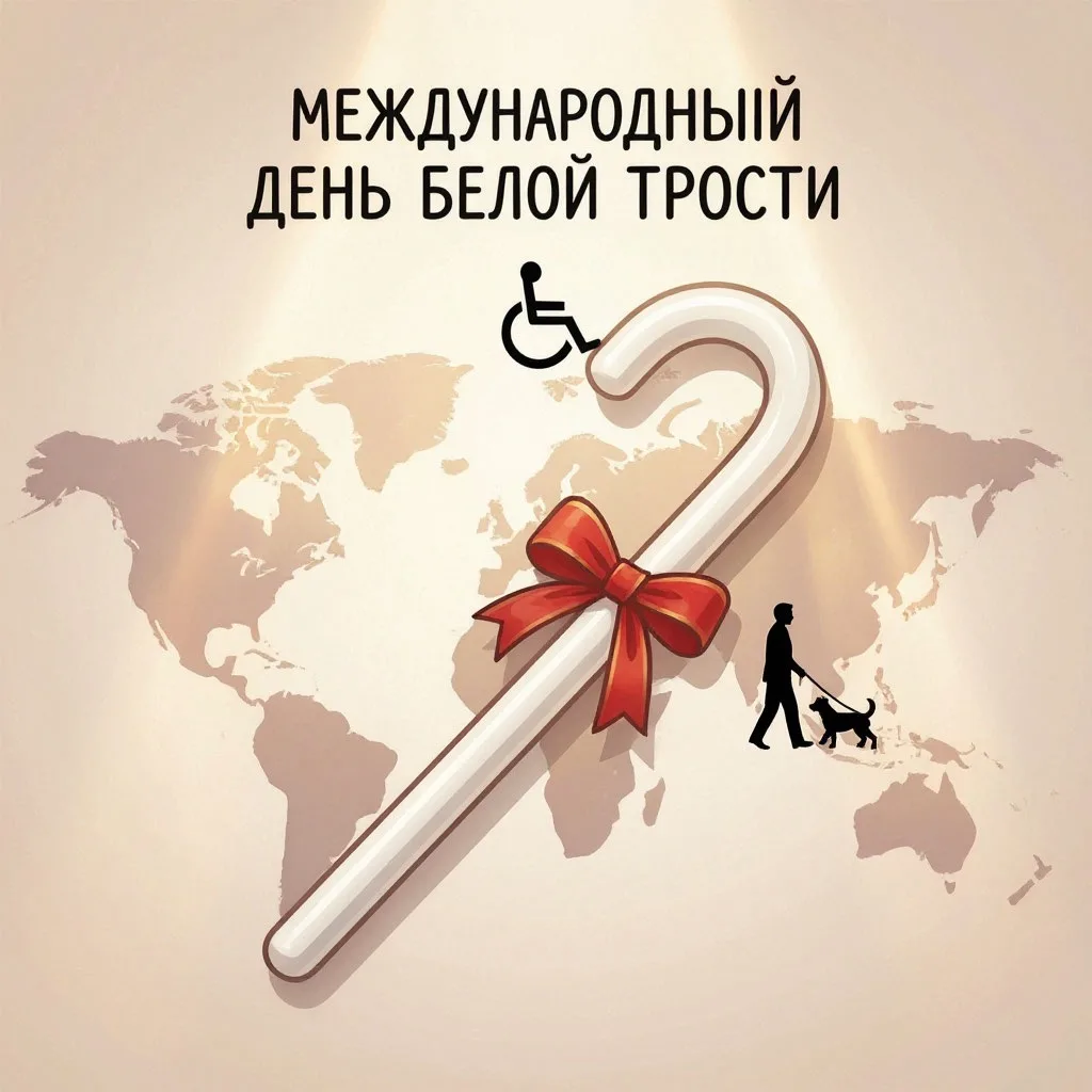 15 октября — Международный день Белой трости.