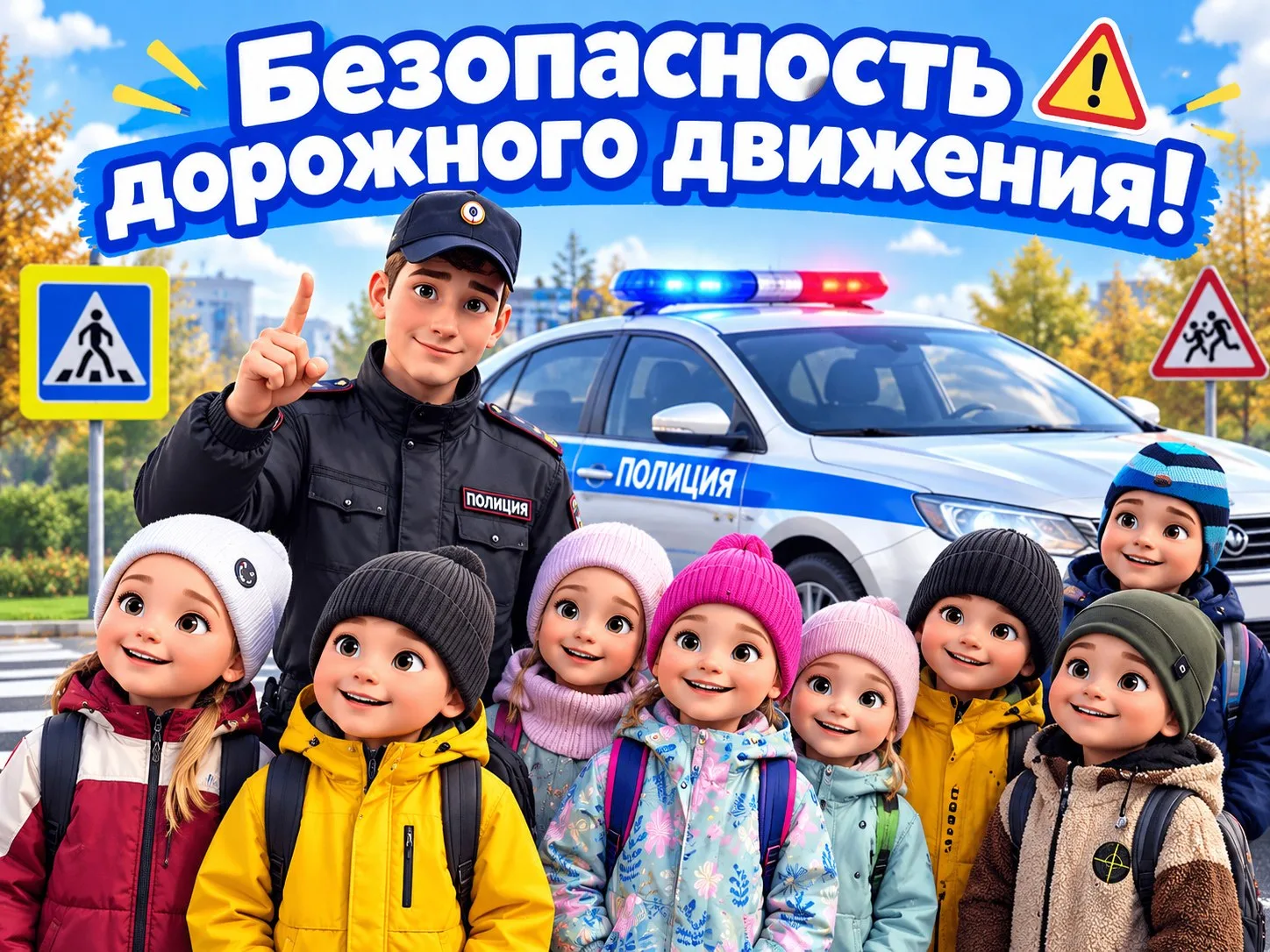 🚓🚨 Внимание! Вчера в гостях у «Сказки» побывали настоящие герои — инспектора безопасн...